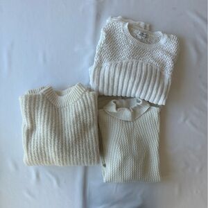Lands' End, Old Navy, Hooked Up Women's Sweater Trio in Cream